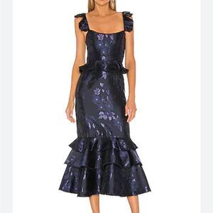 V. CHAPMAN  Violet Dress in Navy 0